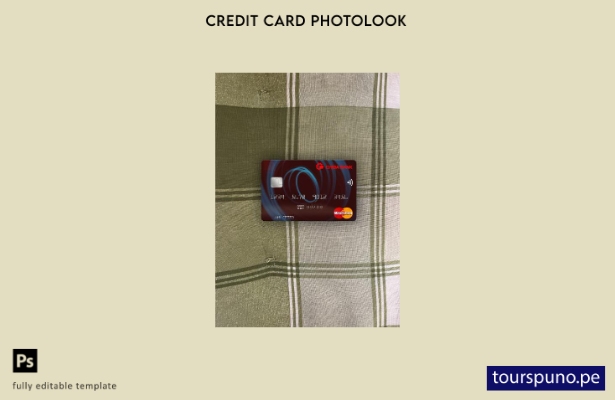 listo para imprimir plantilla frontal de aspecto fotográfico mastercard de Japan